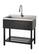 Alt View 21. TRINITY - TRINITY | 30x14x11.5 Basin | Stainless Steel Utility Sink | NSF | w/ Pull-Out Faucet | Black - Black.