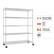Angle. TRINITY - TRINITY BASICS® EcoStorage® 5-Tier | 60x24x72 | Wire Shelving | NSF | w/ Wheels | Chrome - Chrome.