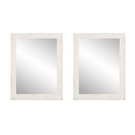 TRINITY - DRAKESTONE 24x31 Farmhouse Vanity Mirror 2-Pack - White Wash