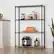 Angle. TRINITY - TRINITY 4-Tier | 36x14x54 | Commercial Wire Shelving | NSF | w/ Liners | Black - Black.