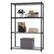 Front. TRINITY - TRINITY 4-Tier | 36x14x54 | Commercial Wire Shelving | NSF | w/ Liners | Black - Black.