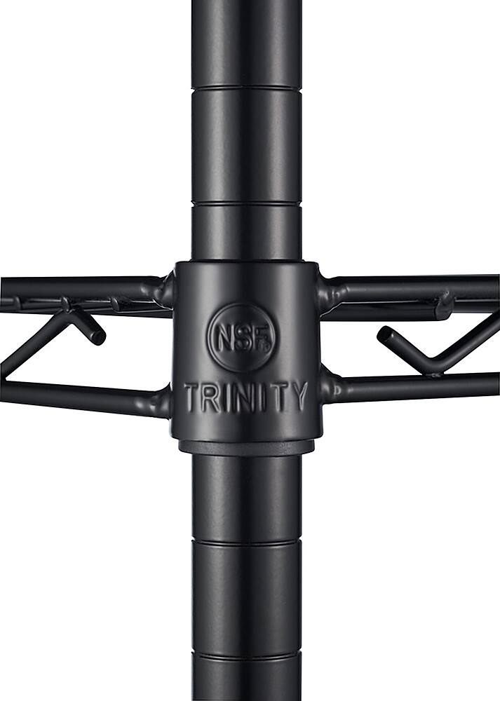 Alt View 11. TRINITY - TRINITY 5-Tier | 48x18x72 | Commercial Wire Shelving | NSF | w/ Baskets & Dividers | Black - Black.
