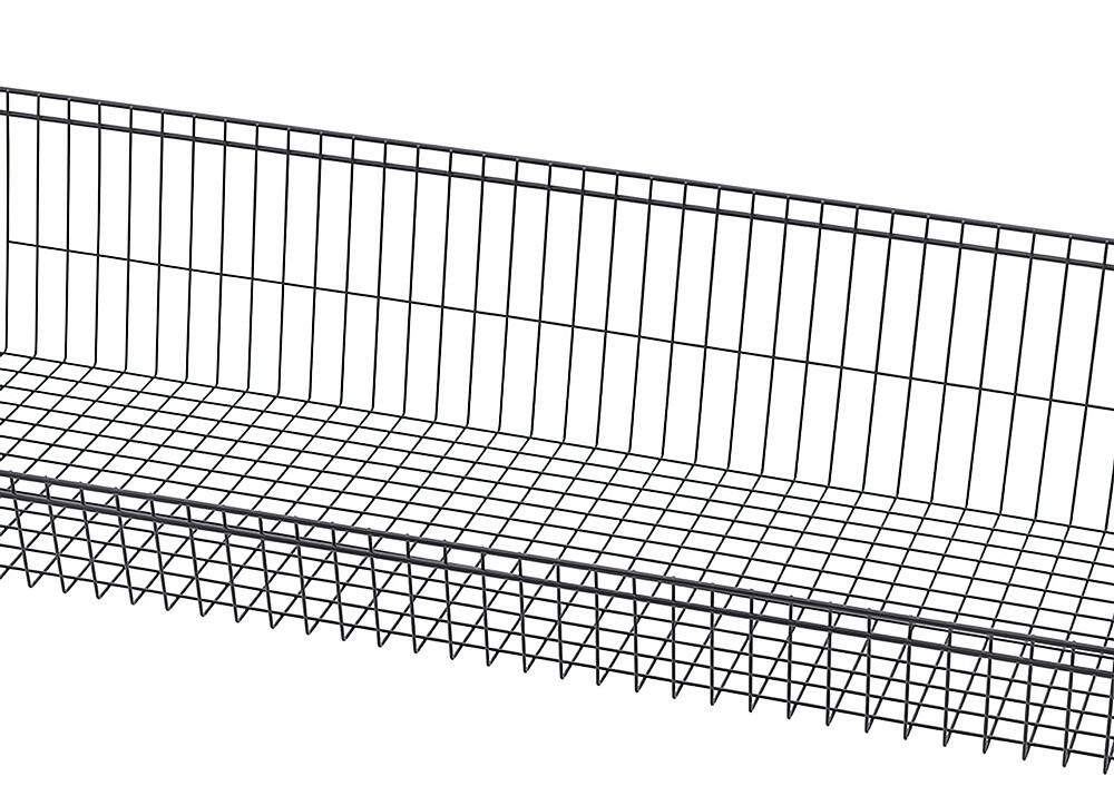 Alt View 16. TRINITY - TRINITY 5-Tier | 48x18x72 | Commercial Wire Shelving | NSF | w/ Baskets & Dividers | Black - Black.