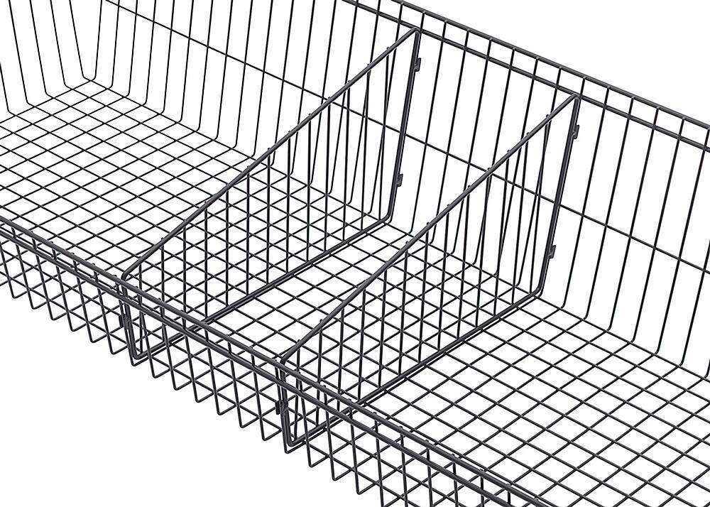 Alt View 18. TRINITY - TRINITY 5-Tier | 48x18x72 | Commercial Wire Shelving | NSF | w/ Baskets & Dividers | Black - Black.
