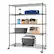 Front. TRINITY - TRINITY BASICS® 5-Tier |60x24x72| Wire Shelving | NSF | w/ Wheels | Black - Black.