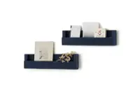 TRINITY - DRAKESTONE | Floating Book + Photo Display Shelf | 2-Pack | - Navy - Front_Zoom