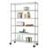 Front. TRINITY - TRINITY BASICS® EcoStorage® 6-Tier | 48x18x72 | Wire Shelving | NSF | w/ Wheels | Chrome - Chrome.