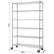Left. TRINITY - TRINITY BASICS® EcoStorage® 6-Tier | 48x18x72 | Wire Shelving | NSF | w/ Wheels | Chrome - Chrome.