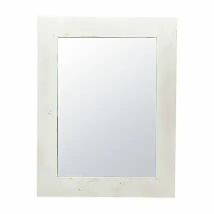 Angle. TRINITY - DRAKESTONE | 24x31 Barnwood Mirror | White Wash - White Wash.