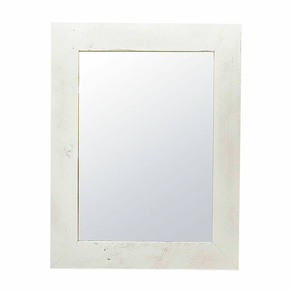 Angle. TRINITY - DRAKESTONE | 24x31 Barnwood Mirror | White Wash - White Wash.