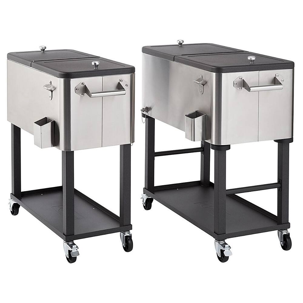 Alt View 17. TRINITY - TRINITY | 80 Quart Stainless Steel Cooler | Detachable Tub - Stainless Steel, Black.