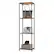 Front. TRINITY - TRINITY 4-Tier | 15x20x72 | Bamboo Shelving Tower | Bronze Anthracite® - Bronze Anthracite®.