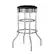 Front. TRINITY - TRINITY | 30" Swivel Stool | Assembled | Chrome - Chrome.