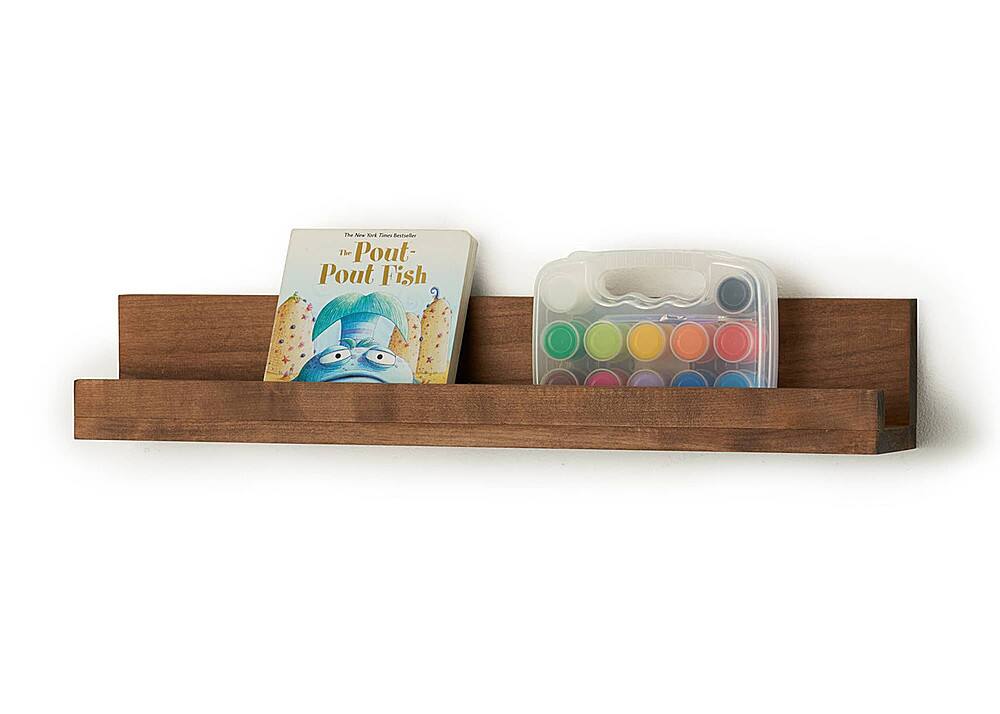 Alt View 13. TRINITY - DRAKESTONE |Floating Book + Display Shelf | 2-Pack | Walnut - Walnut.