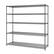Left. TRINITY - TRINITY PRO® 5-Tier | 72x24x72 | Industrial Wire Shelving | NSF | Black Anthracite® - Black Anthracite®.