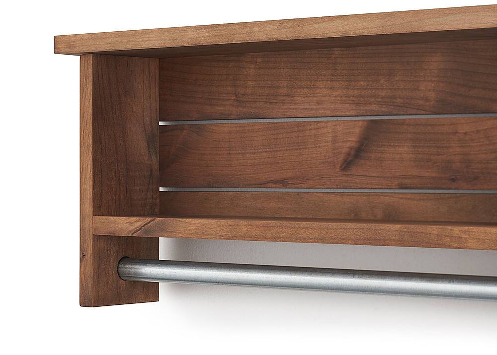 Alt View 12. TRINITY - DRAKESTONE | Towel Bar w/ Shelves | Walnut - Walnut.
