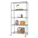 Front. TRINITY - TRINITY BASICS® 5-Tier |36x18x72| Wire Shelving | NSF | w/ Wheels | Black - Black.
