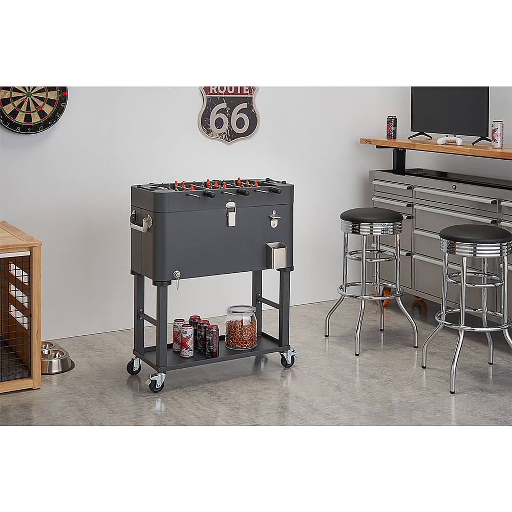 Alt View 11. TRINITY - TRINITY | 80 Quart Foosball Cooler | Detachable Tub | w/ Cover | Charcoal Gray - Charcoal Gray.