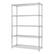 Alt View 12. TRINITY - TRINITY EcoStorage® 5-Tier | 48x18x72 | Commercial Wire Shelving | NSF | Chrome - Chrome.
