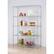Left. TRINITY - TRINITY EcoStorage® 5-Tier | 48x18x72 | Commercial Wire Shelving | NSF | Chrome - Chrome.