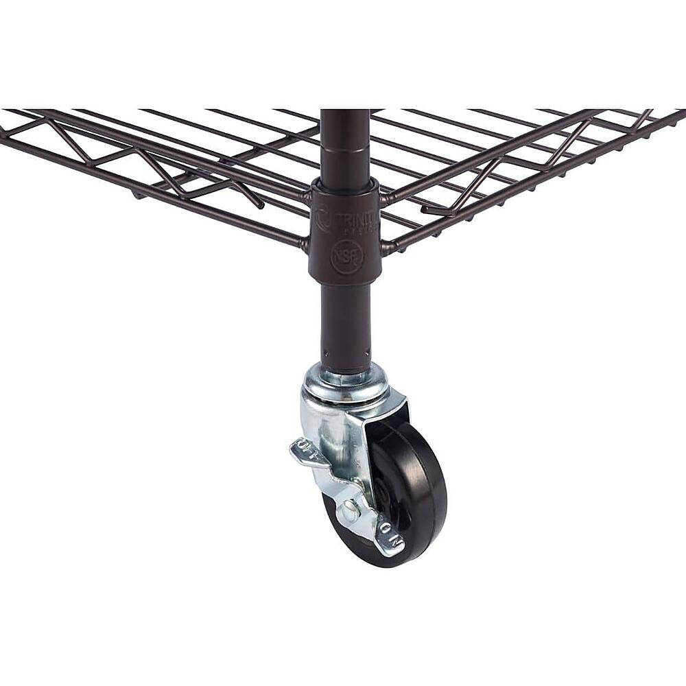 TRINITY BASICS® 5Tier 24x12x55.5 Pantry Rack NSF w/ Wheels