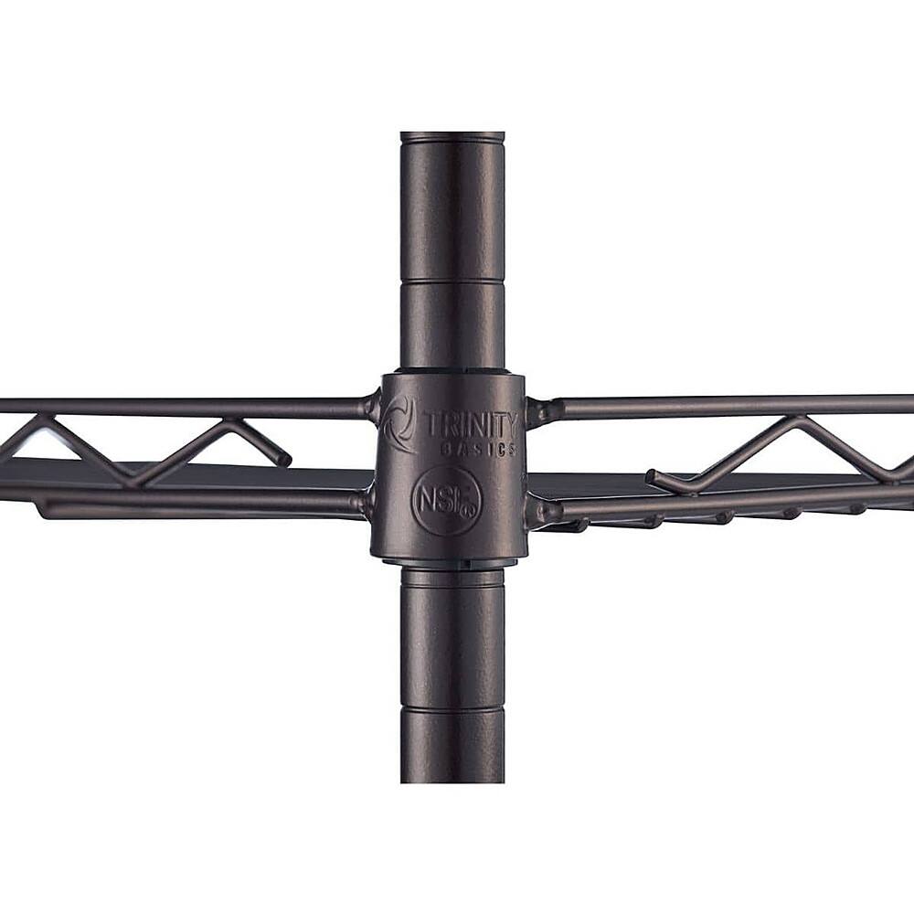 Alt View 15. TRINITY - TRINITY BASICS® 5-Tier | 24x12x55.5 | Pantry Rack | NSF | w/ Wheels | Dark Bronze - Dark Bronze.