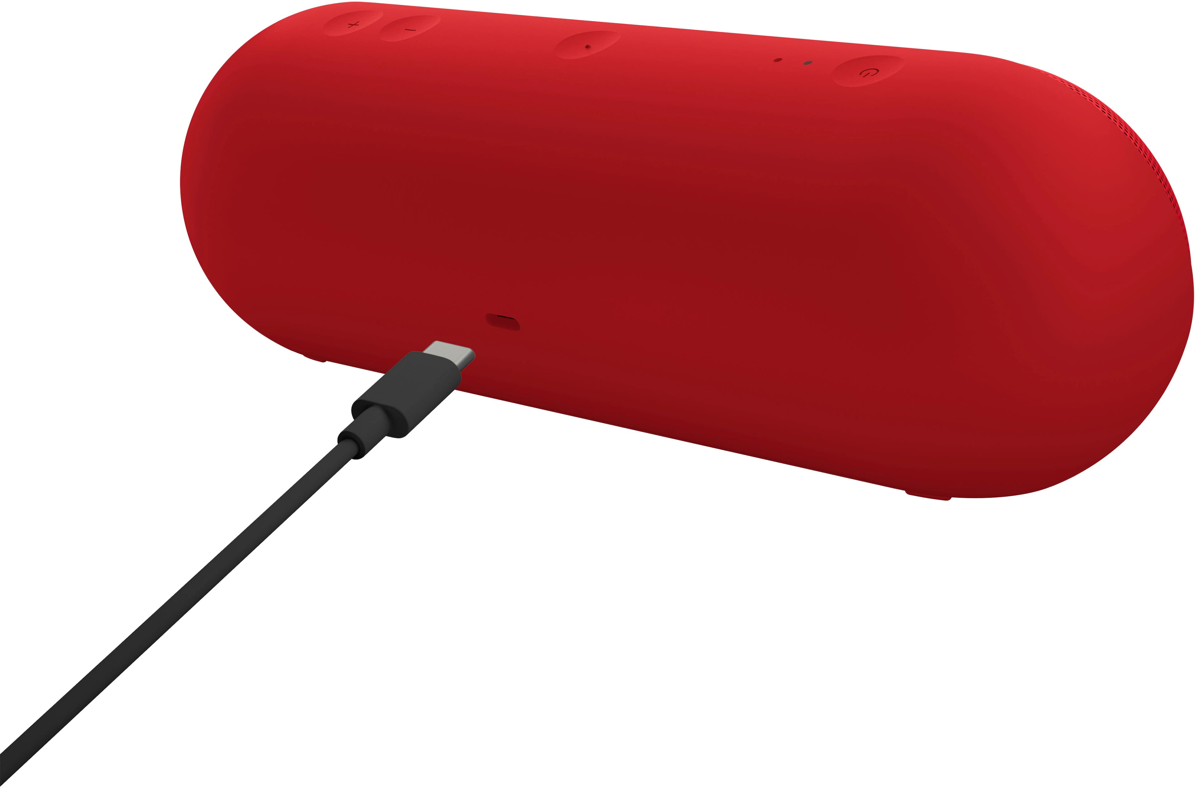 Alt View 1. Beats - Pill Portable Wireless Bluetooth Speaker and Portable Charger - Statement Red.
