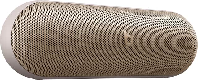 Front. Beats - Pill Portable Wireless Bluetooth Speaker and Portable Charger - Champagne Gold.