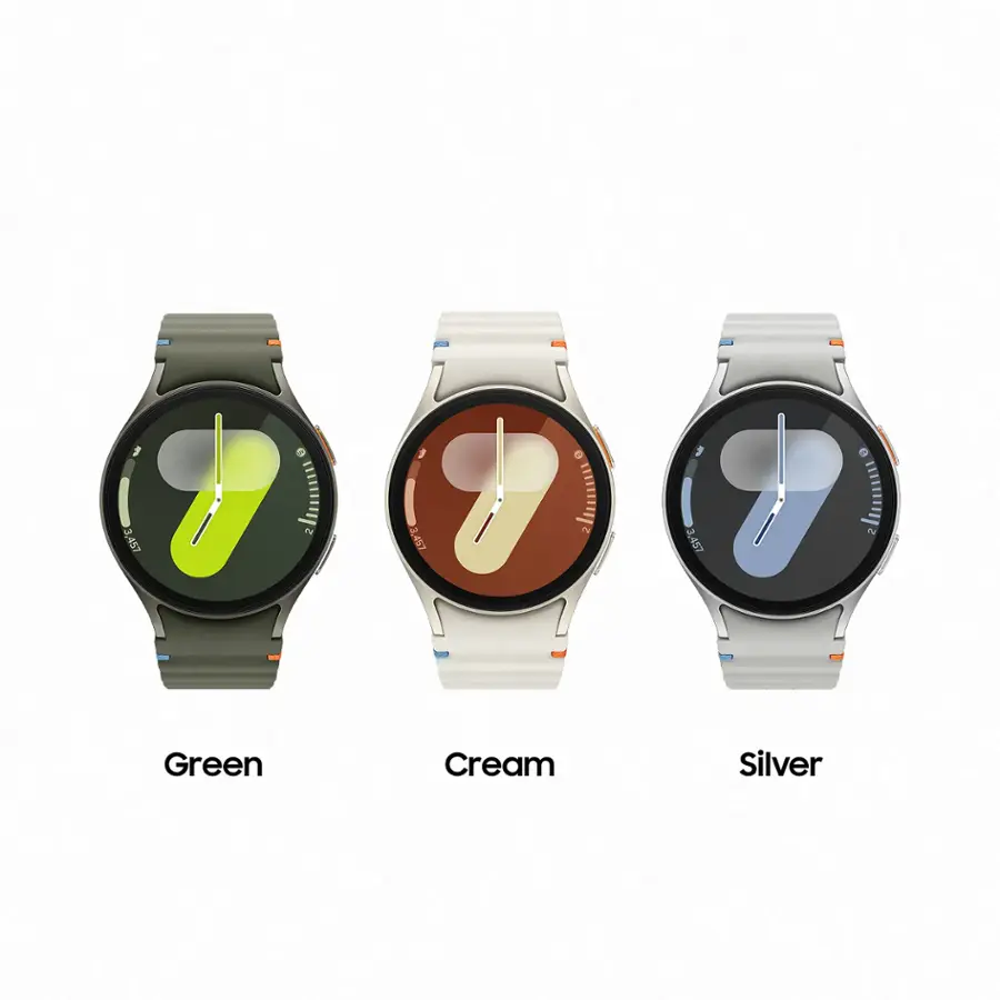 Green, Cream, Silver