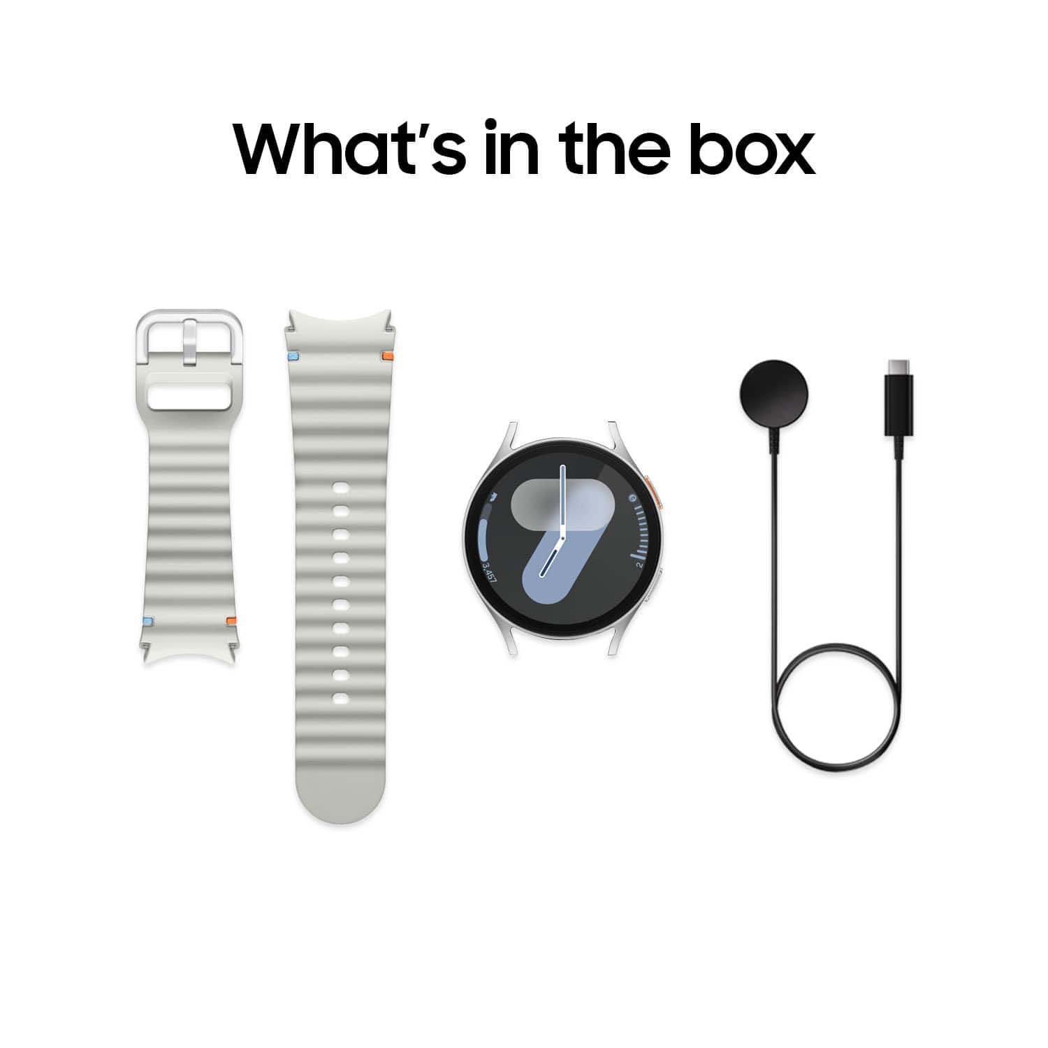 What's in the box: A watch, a phone, and a charger.