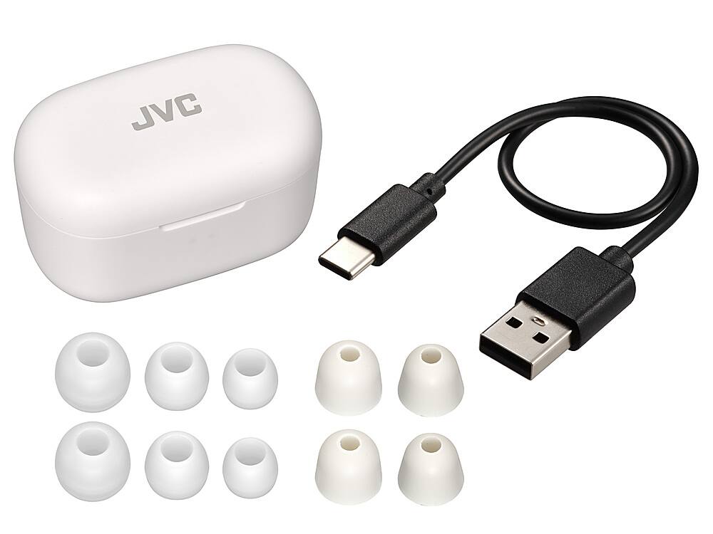JVC Marshmallow Active Noise Canceling True Wireless Headphones white