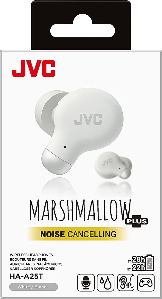 JVC Marshmallow Active Noise Canceling True Wireless Headphones white