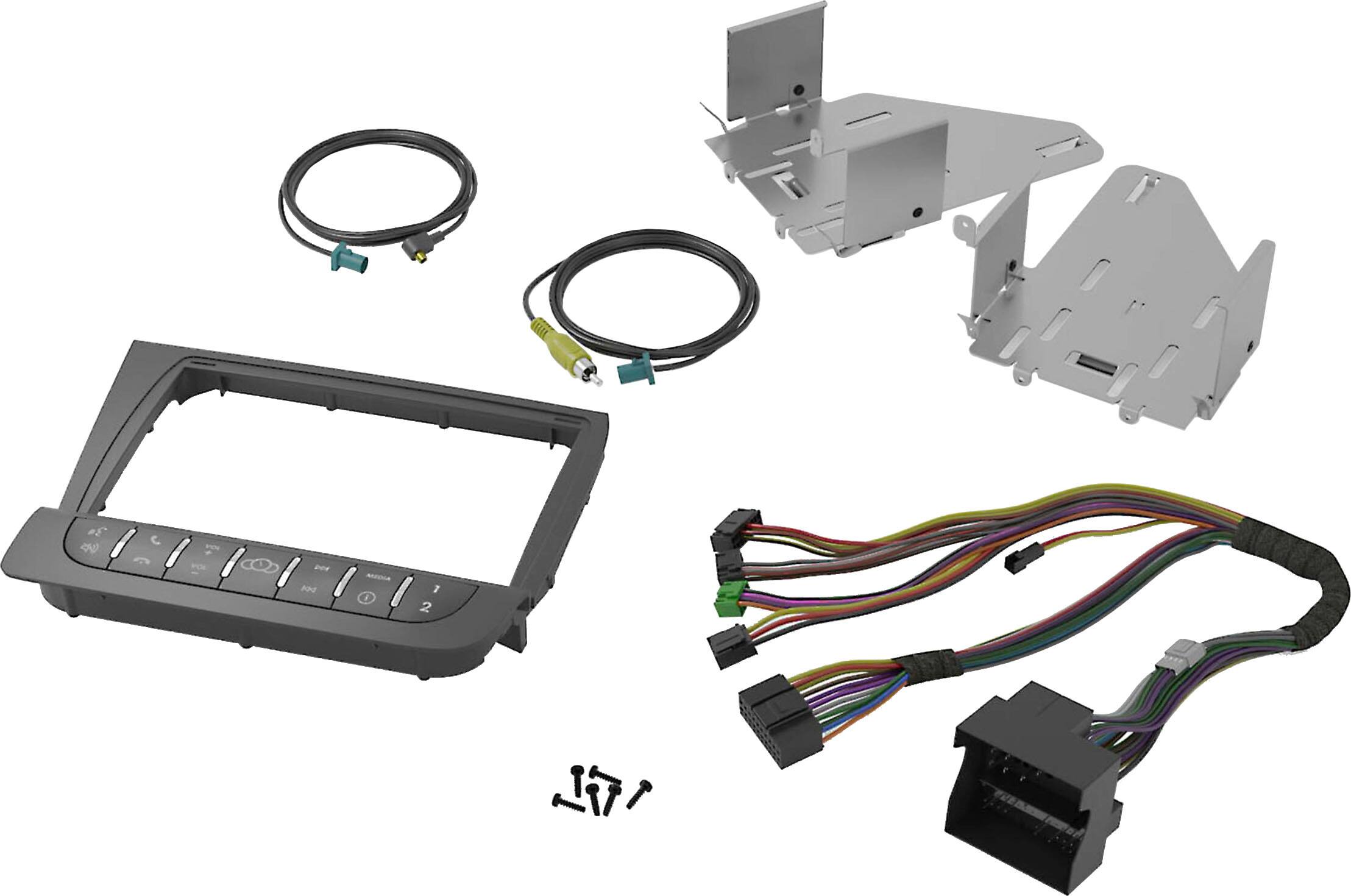 Left. Maestro - Radio Replacement Dash Kit for 2008-2015 Audi R8. - Black.