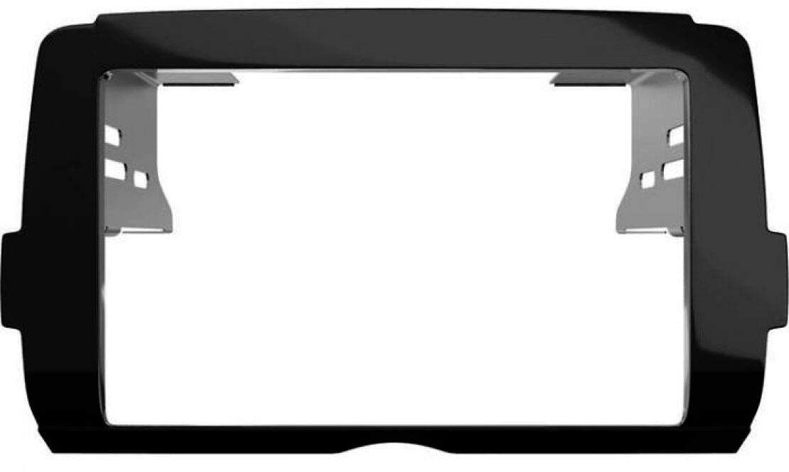 Angle. Maestro - Radio Replacement Dash Kit for Harley Davidson Motorcycles 2014 and up. - Black.