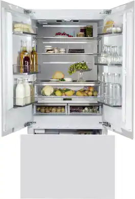Bertazzoni - 36" Built-in French Door refrigerator; Ice Maker & Internal Water Disp - Panel Ready