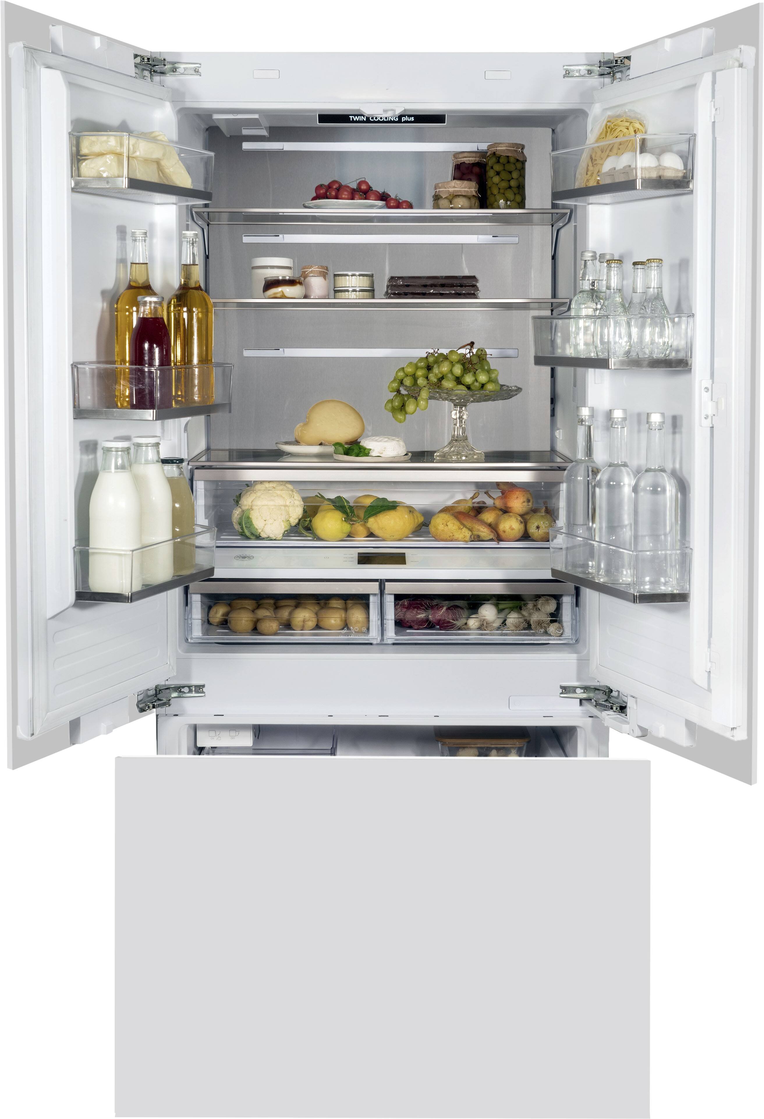 Front. Bertazzoni - 36" Built-in French Door refrigerator; Ice Maker & Internal Water Disp - Panel Ready.