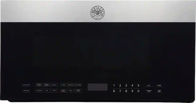 Front. Bertazzoni - Professional Series 1.9 Cu.Ft Convection Over-the-Range Microwave with Sensor Cooking..