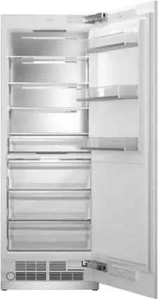 Front. Bertazzoni - 30" Built-In Refrigerator Column Panel Ready (V Trim) Reversible Doors.