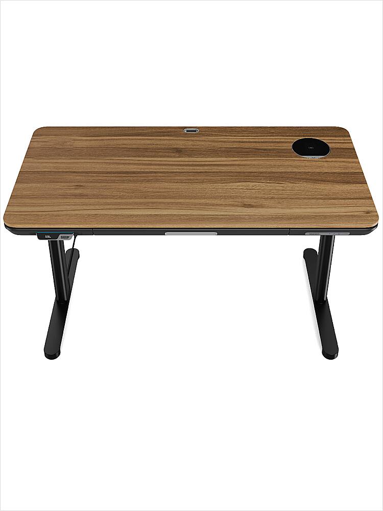 Alt View 16. ErgoAV - ErgoFx Height Adjustable Standing Desk with Integrated Power Management - Walnut.