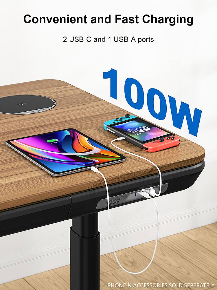 Convenient and Fast Charging: 2 USB-C and 1 USB-A ports, 4 100W - SWITCH NINTER TCH 0A e2 B 98 - P CNNDCI 2 Charging NWW W Mx A PHONE & ACCESSORIES SOLD SEPERATELY