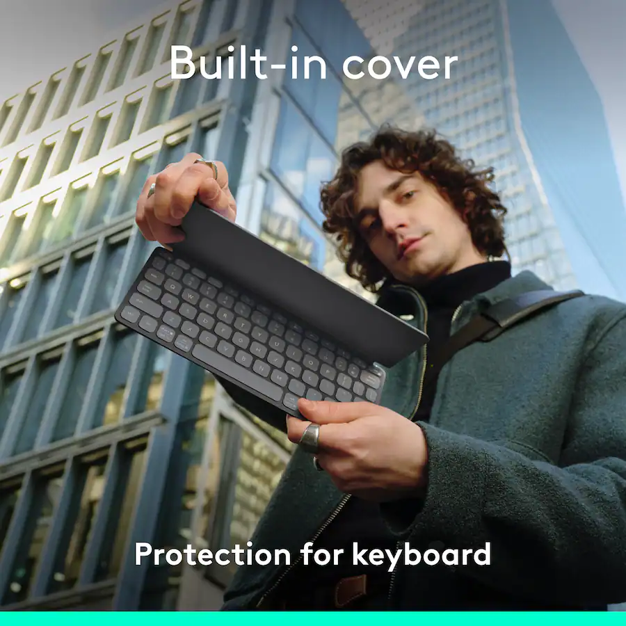 Logitech Keys To Go 2 Slim Portable Bluetooth Keyboard for iPad, iPhone ...