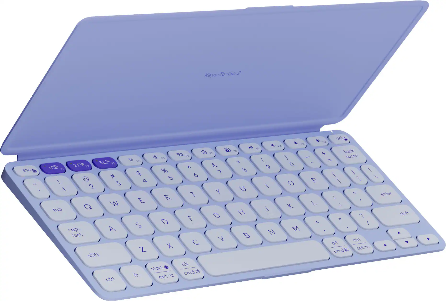 Logitech - Keys-To-Go 2 Slim Portable Bluetooth Keyboard for Tablet With Built-in Cover - Lilac