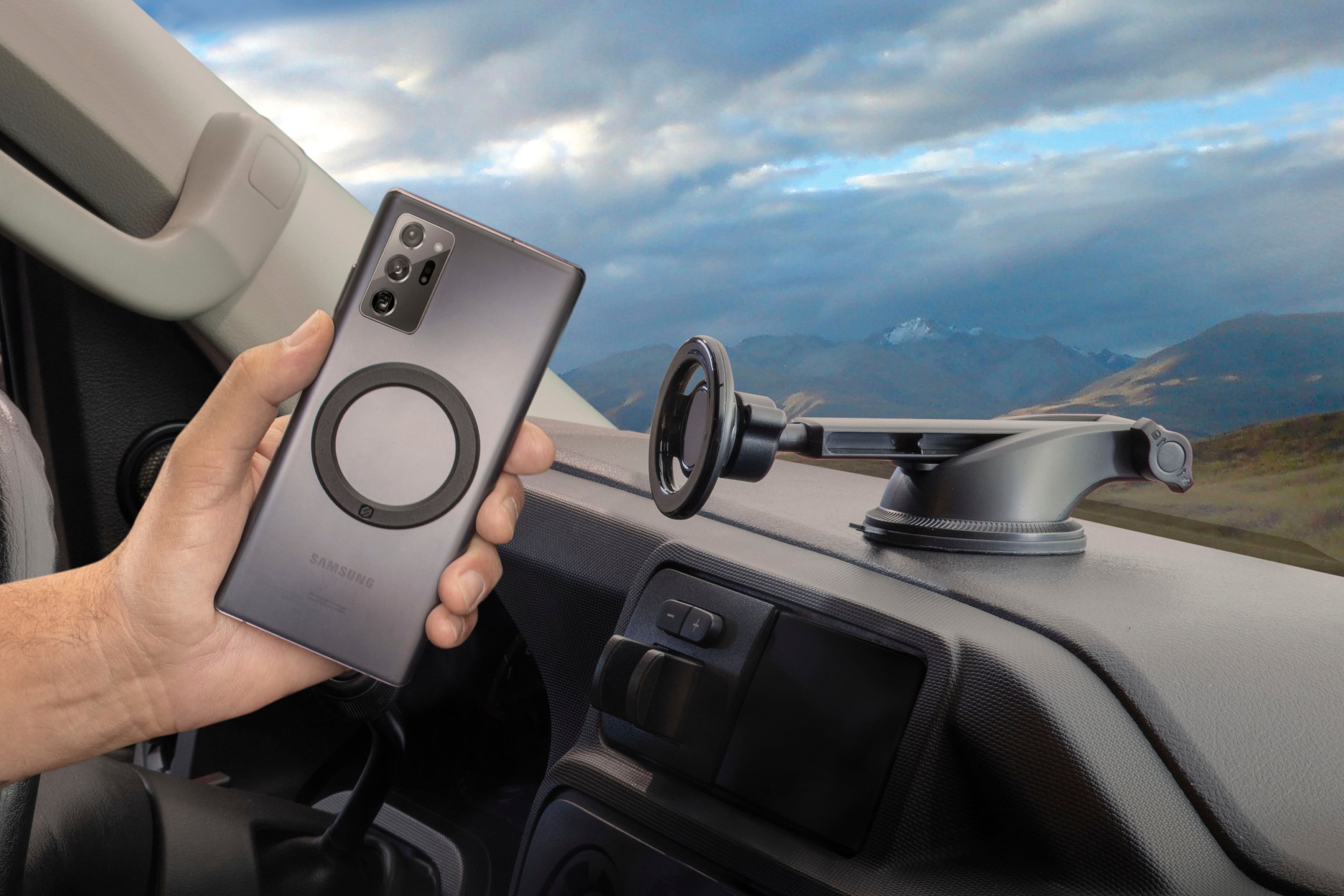 Alt View 12. Scosche - MagicMount Select Window /Dash Mount For Most Cell Phones - Black.