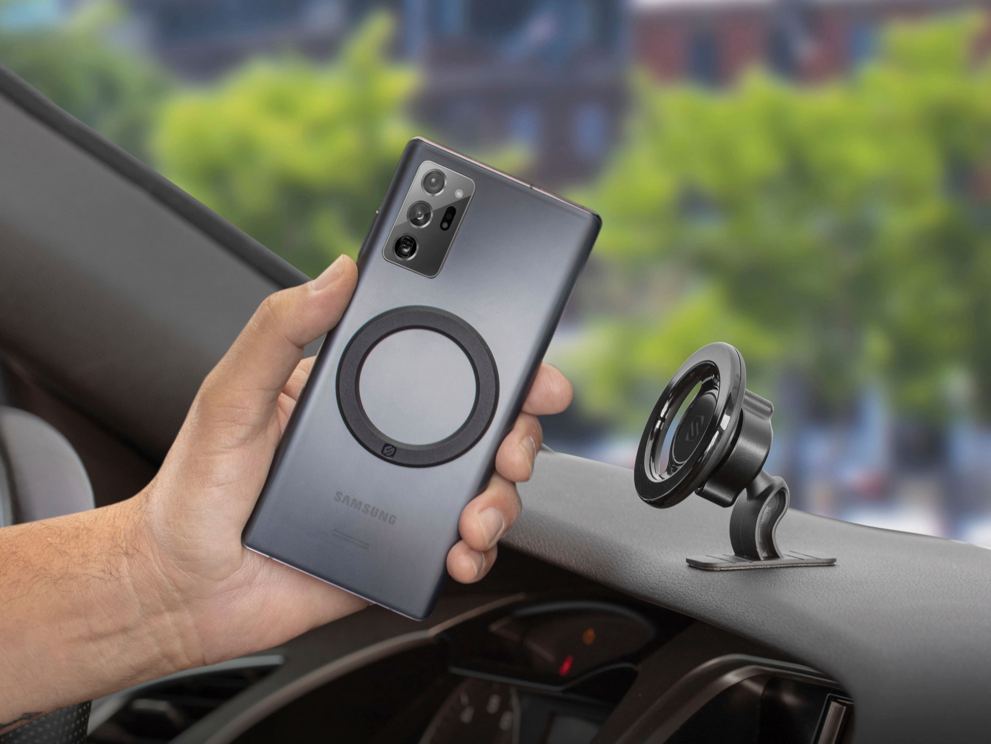 Alt View 14. Scosche - MagicMount Dash/Vent Mount For Most Cell Phones - Black.