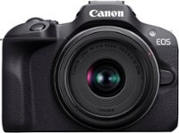 Canon - EOS R100 4K Video Mirrorless Camera Special Edition 2 Lens Kit with RF-S 18-45mm and RF-S 55-210mm Lenses - Black - Front_Zoom
