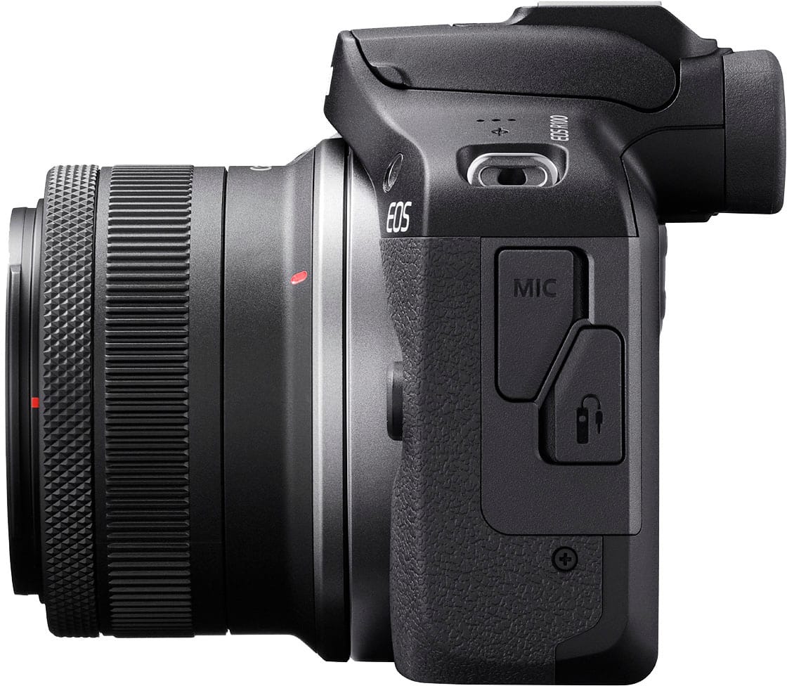 Alt View 13. Canon - EOS R100 4K Video Mirrorless Camera Special Edition 2 Lens Kit with RF-S 18-45mm and RF-S 55-210mm Lenses - Black.