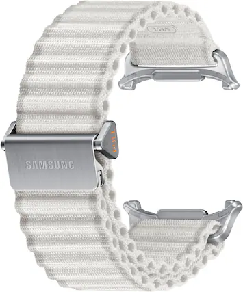 The text on the image reads "S/M/L Samsung Pull." This suggests that the watch is a Samsung brand and comes in three different sizes: small, medium, and large. The watch is designed to be pulled out from the wrist, which is a unique feature.