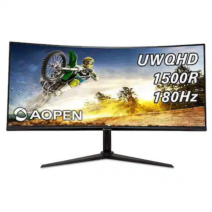 AOPEN UWQHD 1500R 180Hz Gaming Monitor