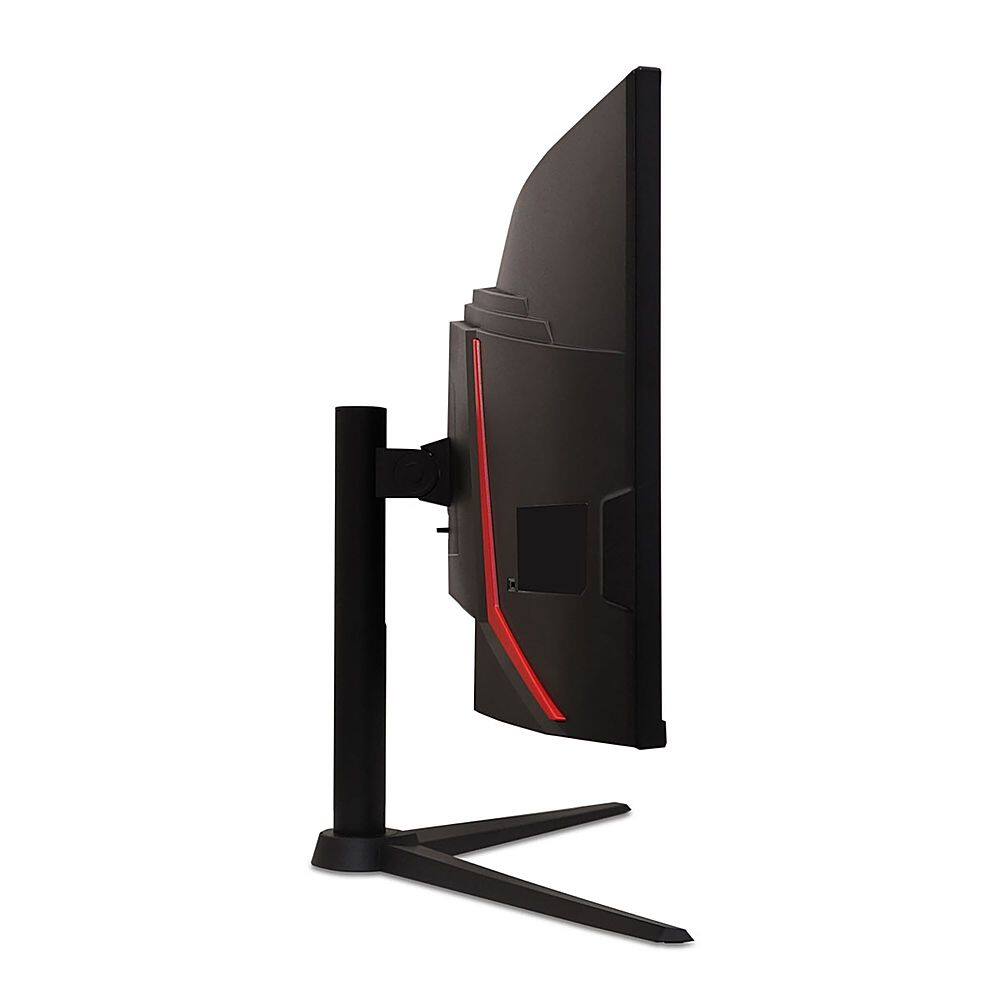 Alt View 1. Acer - AOPEN 34HC5CU S3biiphx 34" VA LED QHD 180Hz 1ms FreeSync Premium Gaming Monitor (HDMI) - Black.