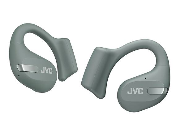 Front. JVC - JVC New Nearphones Open Ear True Wireless Headphones - Green.